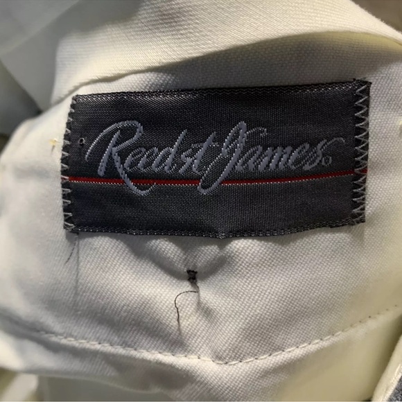 NWT Reed St. James Men's Dress Pants Size 34 X 30 Grey, With Belt, Vintage(?) - Picture 6 of 10